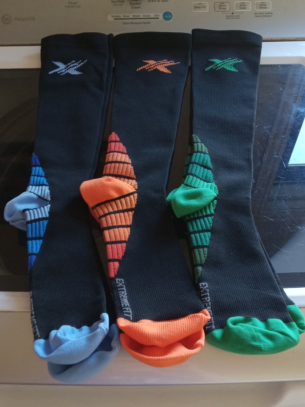 Black Compression Crew Women's Socks- All 3 Pairs